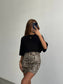 SEQUIN LEOPARD SKIRT